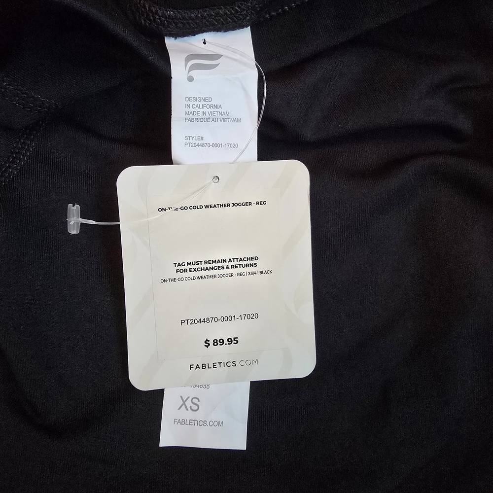 Fabletics Navy Joggers with Side Pockets NWT - image 3